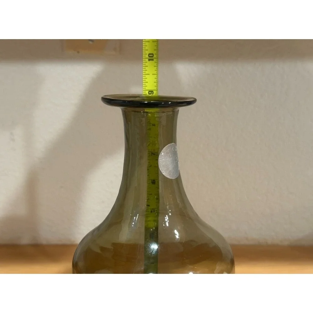 Vintage Takahashi Smoke Glass Apothecary Jar Decantor 9